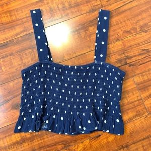 Polka Dot Cropped Top